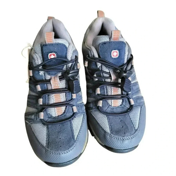 Swiss Gear size 4 youth Hiking Shoes Model SB8357.43 gray/orange - Picture 4 of 7